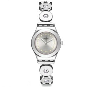 Swatch Iron Lady White Dial & Stainless Steel Bracelet Ladies Watch YSS317G