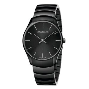 Calvin Klein K4D21441 Classic Too Quartz Black Dial Unisex Watch