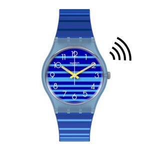Swatch SwatchPAY! TAKEADIPPAY! Quartz Blue Dial Blue Silicone Strap Ladies Watch SVHS102-5300