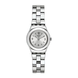 Swatch Gradino Quartz Silver Dial Stainless Steel Bracelet Ladies Watch YSS300G