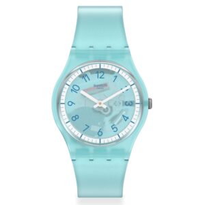 Swatch SwatchPAY! Lightblue Pay! Quartz Blue Dial Blue Silicone Strap Ladies Watch SVHS100-5300