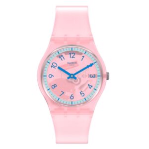 Swatch SwatchPAY! Pink Pay! Quartz Pink Dial Pink Silicone Strap Ladies Watch SVHP100-5300